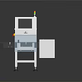 Industrial Automated Inspection Equipment With Conveyor Belt Transparent Cover Display Screen And Indicator Light