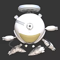 Modern robot machine crab machine crab 3d model