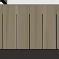 Modern Log Wardrobe 3d model