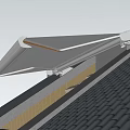 Modern Retractable Roof Awning With Blue Sky City View And Green Plant