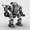 LEGO toy building blocks robot Gundam fighter armor 3d model