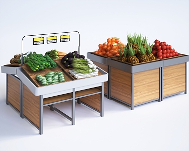 Supermarket Decoration Cabinet Supermarket Shelf Supermarket Display Rack Supermarket Commodity Cabinet 3d model