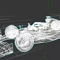 Aston Martin Racing Car Dark Green Black Body With Cognizant BOSS Walmart Logos Streamlined Design