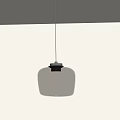 Modern Minimalist Pendant Light With Smoky Glass Shade And Warm Illuminating Glow