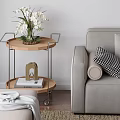 Modern side-to-side corner-to-corner ornaments 3d model