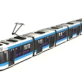 Modern Tram 3d model