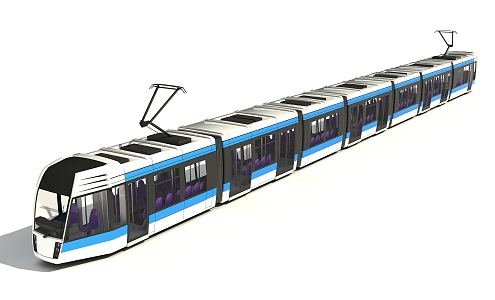 Modern Tram 3d model