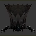 Batman Game And Movie Character 3D Render With Black Costume Yellow Utility Belt And Bat Cape