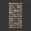Rustic Weathered Outdoor Wooden Platform With Plank Surface And Mossy Legs