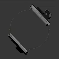 Two Modern Pistols With Black Silver Design Metal Construction And Ergonomic Grip