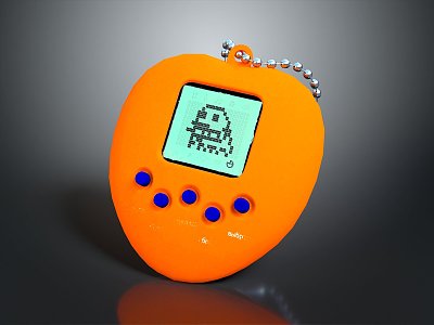 Game machine electronic chicken hand game machine hand game machine handheld game machine computer 3d model