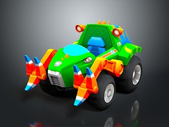 All Terrain Vehicle Toy Car Four-wheeler Beach Car Four-wheel Motorcycle Mountain Bike Off-road Mountain Bike 3d model