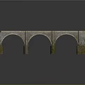 Stone Bridge Architecture With Arched Design Multiple Piers And Solid Stone Structure