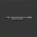 Unique Futuristic Pistol Weapon Design With Metallic Scope And Sleek Barrel