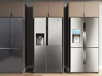 Modern Refrigerator Fridge Freezer 3d model