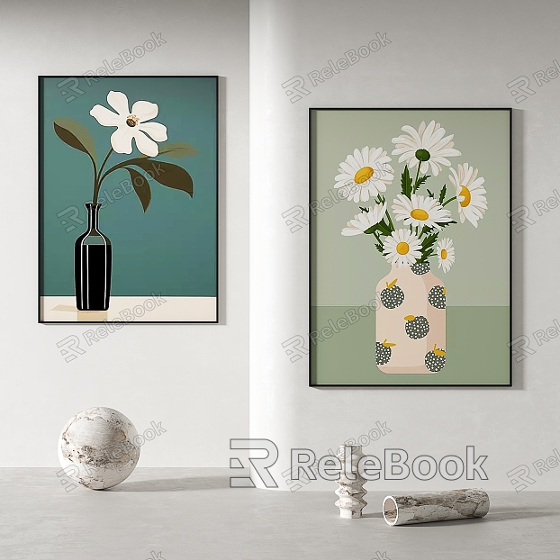 Simple abstract decorative painting model