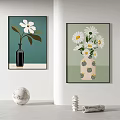 Simple abstract decorative painting 3d model