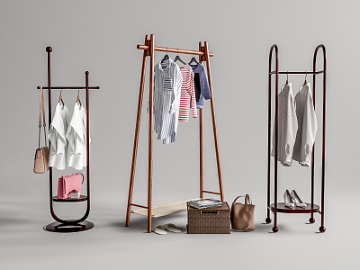 Modern Hanger Coat Rack Hanger 3d model