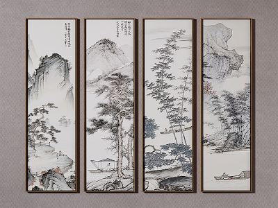 New Chinese Landscape Painting Decorative Painting model