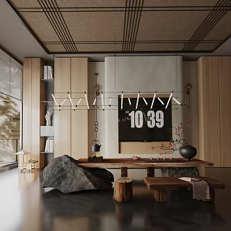Modern table combination 3d model