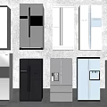 Modern Design Refrigerators with Various Colors and Styles for Home Use