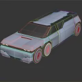 Sleek Modern Futuristic Car With Silver Metallic Exterior And Reflective Surface