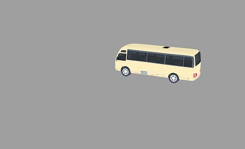 minibus bus toyota bus coach bus 3d model