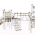 Modern slide children'slide 3d model