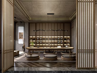 New Chinese Teahouse 3d model