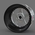 Sleek Silver Car Wheel With Black Tire KS Logo And Modern Rim Design For Vehicles