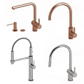 Modern Black Water Faucets Collection With Different Curved Spout And Handle Designs