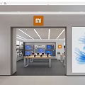 Retail space digital products mobile phone store display sale 3d model