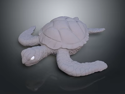Modern Turtle Cartoon Turtle 3d model