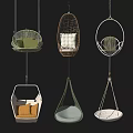 Various Stylish Hanging Chairs With Modern Designs Comfortable Cushions And Unique Shapes