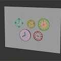 Decorative Wall Clocks As Home Furniture With Various Designs Red Black And Beige Colors