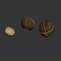 Modern nut fig fruit 3d model