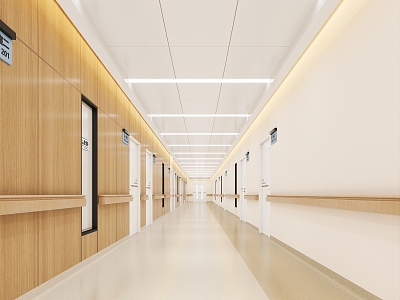 Modern Corridor Hospital Corridor 3d model