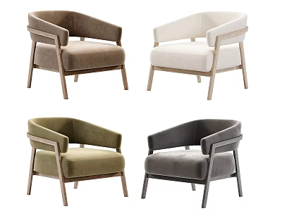 Leisure Chair Single Chair Sofa Chair Sofa Stool Armchair 3d model