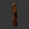 Ancient Carved Animal Figure On Brown Stone Artifact With Intricate Engravings