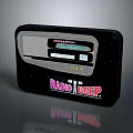 Vintage Radio Beep Digital Device With Classic Display And Control Buttons