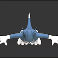 Blue Cartoon Cat Animated Character Standing With Outstretched Arms And White Paws