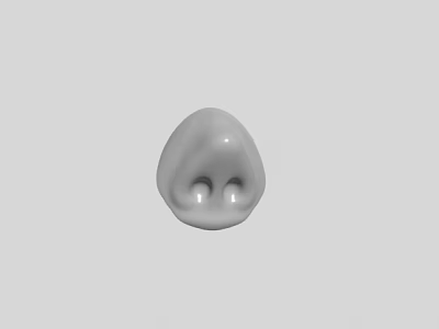 Game and Movie Character Nose 3D Model as Design Element in Digital Art 3d model