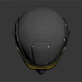 Weapon Tactical Helmet With Silver Metallic Shell Face Shield And Breathing Apparatus