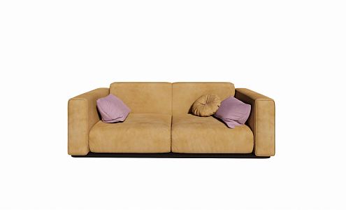 modern double sofa 3d model