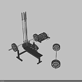 Complete Home Gym Sports Equipment Set With Weight Bench Barbells Dumbbells And Rack