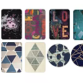Square Rugs With Various Colorful Patterns And Geometric Designs For Home Decor