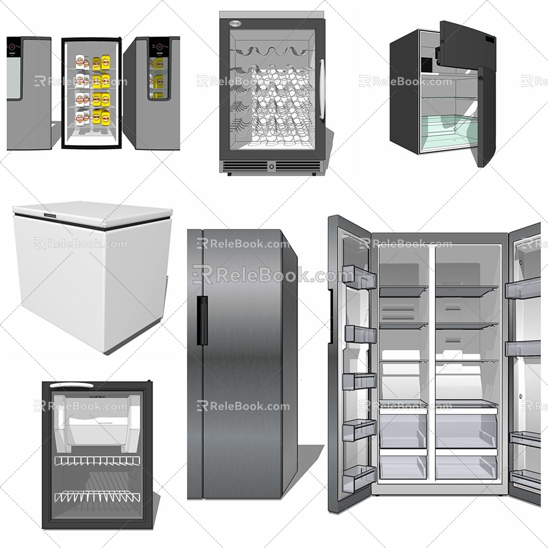 Modern refrigerator refrigerator combination model