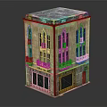 Traditional Multi Story Office Building With Brick Facade Windows And Ground Floor Storefronts
