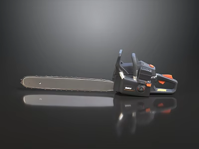 Professional Chainsaw Tool With Sharp Chain Ergonomic Handle And Durable Design 3d model