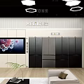 MEIKISHE Mall Boutique Modern Interior With Wardrobes Sofa Table And Chairs